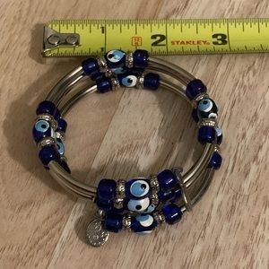 Hand Painted Evil Eye Bracelet 🧿